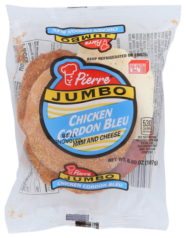 Pierre® SANDWICH JUMBO CHICKEN CORDON BLUE IW 6.6 OZ