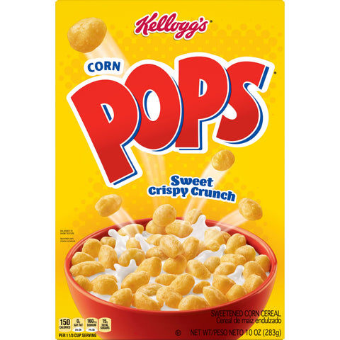 Kelloggs Corn Pops Cereal, 10 Ounce -- 16 per case.