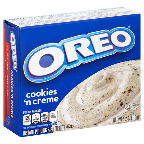 Pudding Mix Oreo Cookies 'n Creme Instant