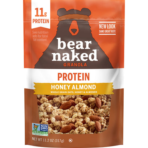 Bear Naked Honey Almond Protein Cereal, 11.2 Ounce Bag -- 6 per case.