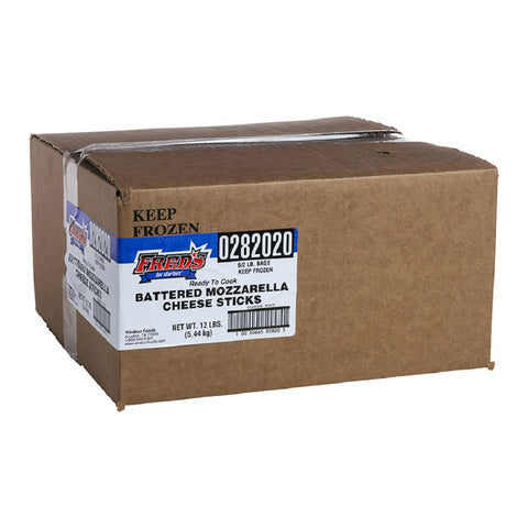 Freds Battered Cheese Stick, 2 Pound Packs -- 6 packs per case