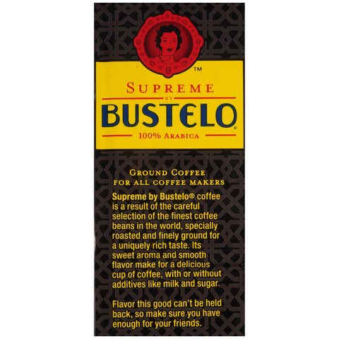 Bustelo Supreme Premium Ground Coffee, 10 Ounce -- 12 per case.