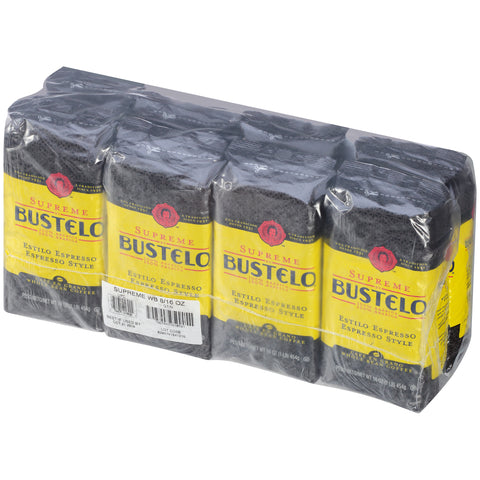 Bustelo Whole Bean Supreme Coffee, 16 Ounce -- 8 per case.