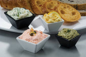 American MetalCraft RAMEKIN SAUCE CUP SQUARE WHITE MELAMINE 2X2
