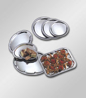 American MetalCraft TRAY SERVINBG CHROME AFFORDABLE ELEGANCE™ 15X10