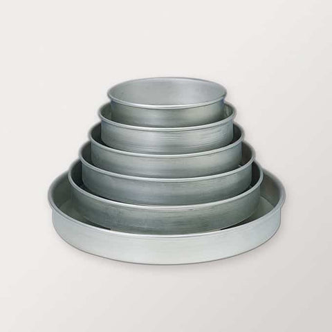 American Metalcraft 8000 Series Standard-Weight Aluminum Straight Sided Pizza Pan, 8 x 2 inch