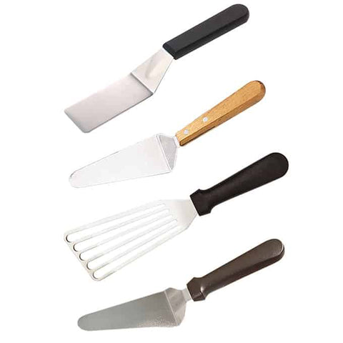 American MetalCraft SERVER PIE/CAKE STAINLESS WIDE W/ WOOD HANDLE 5X2.5