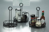 American MetalCraft RACK CONDIMENT WROUGHT IRON W/ SCROLL DESIGN 7.75
