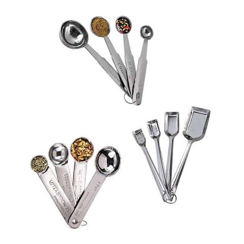 Measuring Spoon Set S/s 1 Tablespoon, 1 Teaspoon, 1/2 Teaspoon And 1/4 Teaspoon