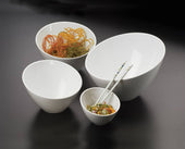 American MetalCraft BOWL SERVING SLANTED ROUND MELAMINE WHITE 8
