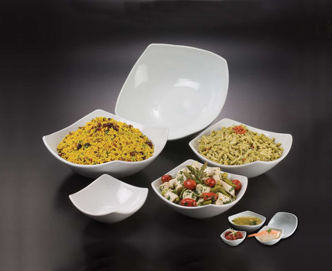 American MetalCraft BOWL CERAMIC WHITE 44 OZ