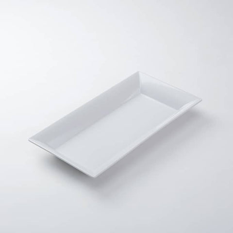 American MetalCraft PLATTER ENDURANCE RECTANGULAR MELAMINE WHITE 18X8
