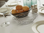 American MetalCraft BASKET BIRDNEST WIRE CHROME 9X6