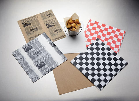American Metalcraft Coneriffic Natural Color Fry Paper, 12 x 12 inch -- 1 pack per case