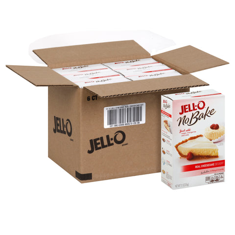 Jello Dessert No Bake Real Cheesecake Mix, 11.1 Ounce -- 6 per case.