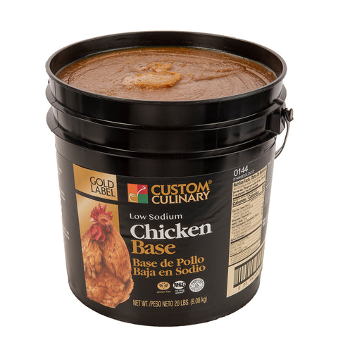 Custom Culinary Gold Label Chicken Base, 20 Pound.