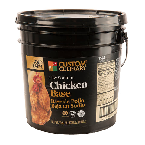 Custom Culinary Gold Label Chicken Base, 20 Pound.