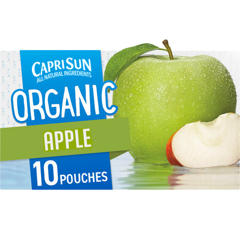 Capri Sun Organic Apple Ready-to-Drink Soft Drink, 6 Fluid Ounce -- 40 per case