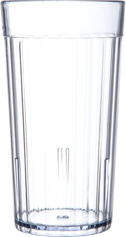 Carlisle TUMBLER PLASTIC FLUTED CLEAR 12 OZ