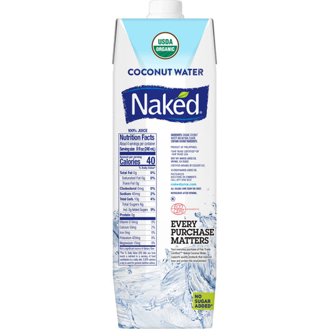 Naked Juice WATER COCONUT ORGANIC NSA ASEPTIC CARTON