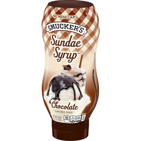 Smuckers Chocolate Sundae Syrup, 20 Ounce -- 12 per case.
