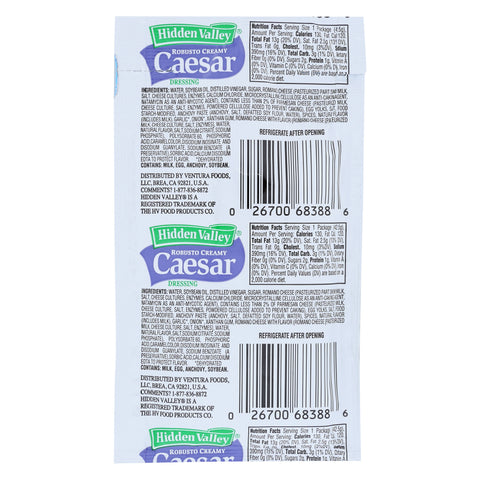 Dressing Caesar Creamy Single Serve Pouch
