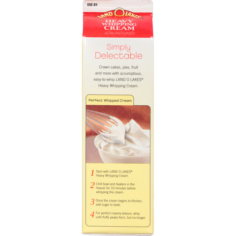 Land O Lakes 36 Percent Heavy Whipping Cream, 32 Fluid Ounce -- 12 per case.