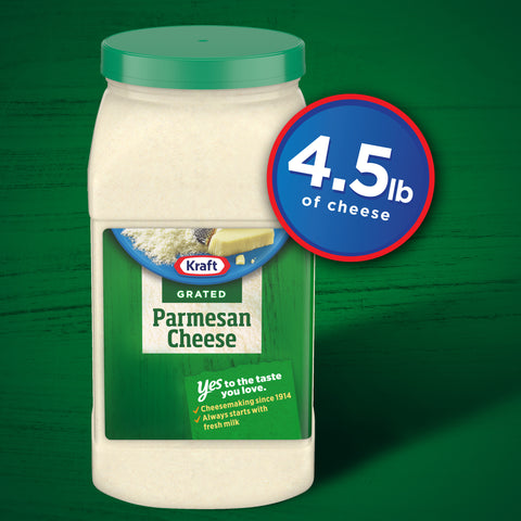 Kraft Grated Parmesan Cheese, 4.5 Pound -- 4 per case.