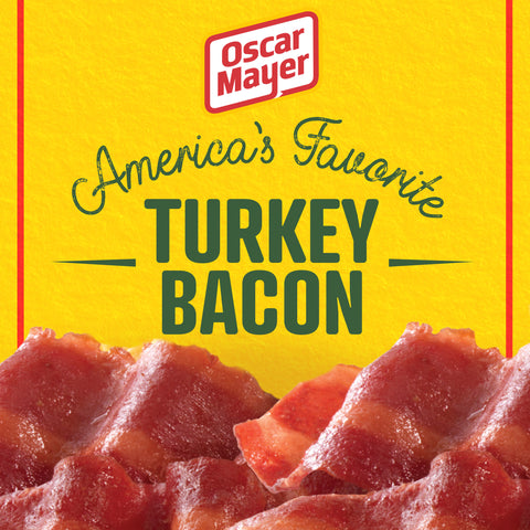 Kraft Oscar Mayer Louis Rich Sliced Turkey Bacon, 12 Ounce -- 16 per case.