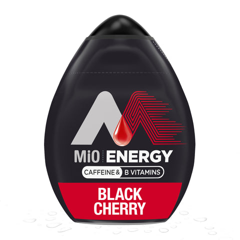 MiO Black Cherry Energy Liquid Water Enhancer, 1.62 Ounce -- 36 per case