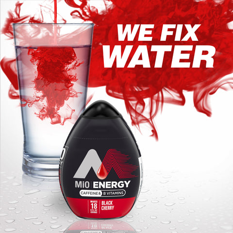 MiO Black Cherry Energy Liquid Water Enhancer, 1.62 Ounce -- 36 per case