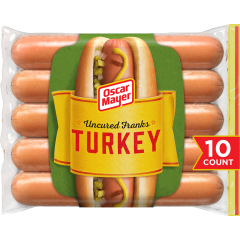 Kraft Oscar Mayer Hot Dog - Louis Rich Original Turkey Frank, 16 Ounce -- 12 per case.