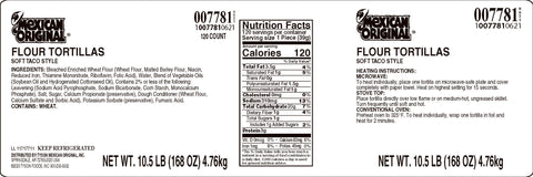 Mexican Original® TORTILLA FLOUR PRESSED WHITE 8