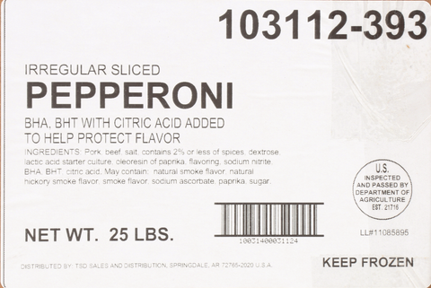 Pizzano® PEPPERONI IRREGULAR SLICED 11031120393