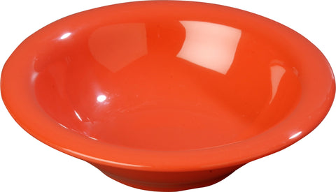 Carlisle BOWL RIMMED DURUS® MELAMINE SUNSET ORANGE 12 OZ
