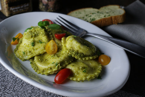 Windsor Rotanelli by Bernardi Rosemary Chicken with Provolone Jumbo Round Ravioli, 3.75 Pound -- 2 per case.