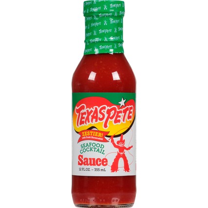 Texas Pete® SAUCE COCKTAIL SEAFOOD ZESTY GLASS BOTTLE