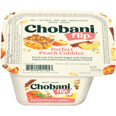 Chobani YOGURT GREEK PERFECT PEACH COBBLER LOW FAT FLIP
