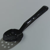 Carlisle SPOON SERVING PERFORATED PLASTIC BLACK 11