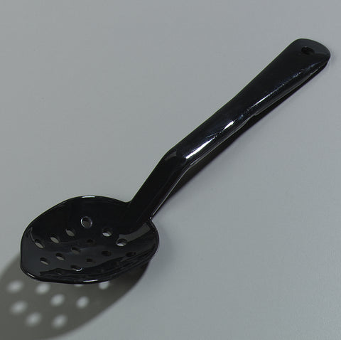 Carlisle SPOON SERVING PERFORATED PLASTIC BLACK 11