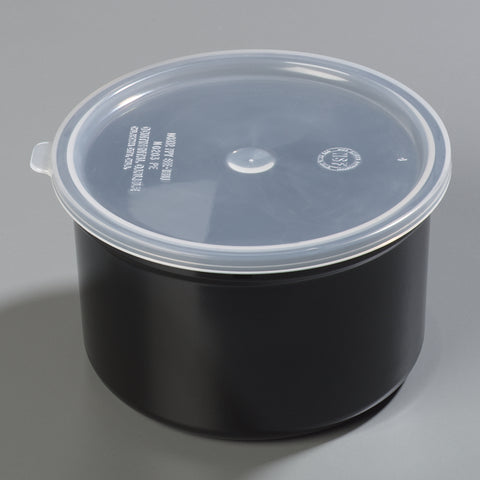 Carlisle CROCK CLASSIC™ W/ LID BLACK 1.5 QT