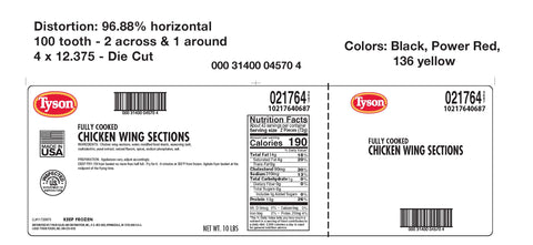 Tyson® CHICKEN WING 1ST & 2ND JOINT FC 10217640687