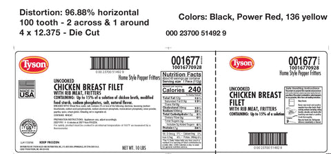Chicken Breast Fritter Breaded Homestyle Pepper 4 Oz 1677-0928