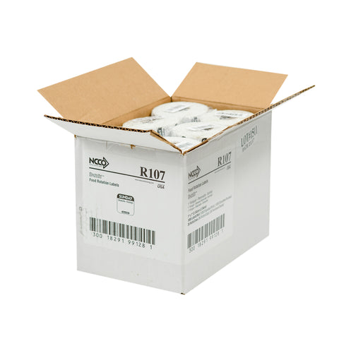 Label Removeable Square Black Sunday 1x1