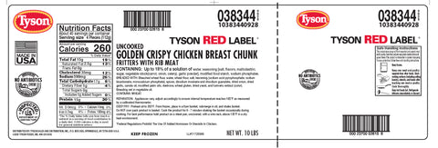 Chicken Wing Boneless Breaded Golden Crispy 2 Oz 38344-0928