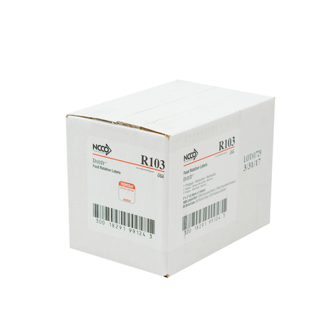 DateIt™ LABEL REMOVABLE TRILINGUAL RED WEDNESDAY 1X1