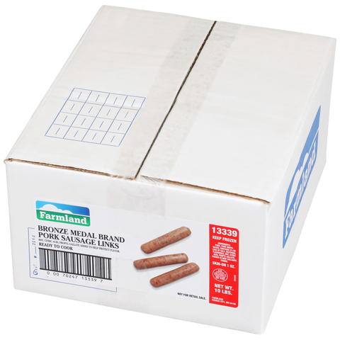 Farmland Bronze Medal 52 Percent Lean Sausage Link, 10 Pound.