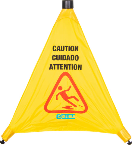 Carlisle SIGN CAUTION CONE POP-UP YELLOW 20