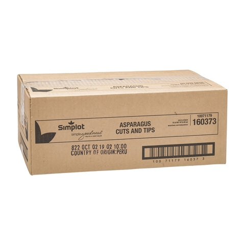 Simplot Cut and Tip Asparagus, 40 oz. package -- 6 packages per case.
