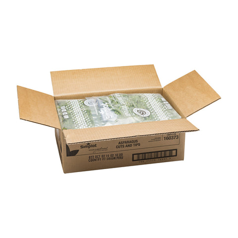 Simplot Cut and Tip Asparagus, 40 oz. package -- 6 packages per case.